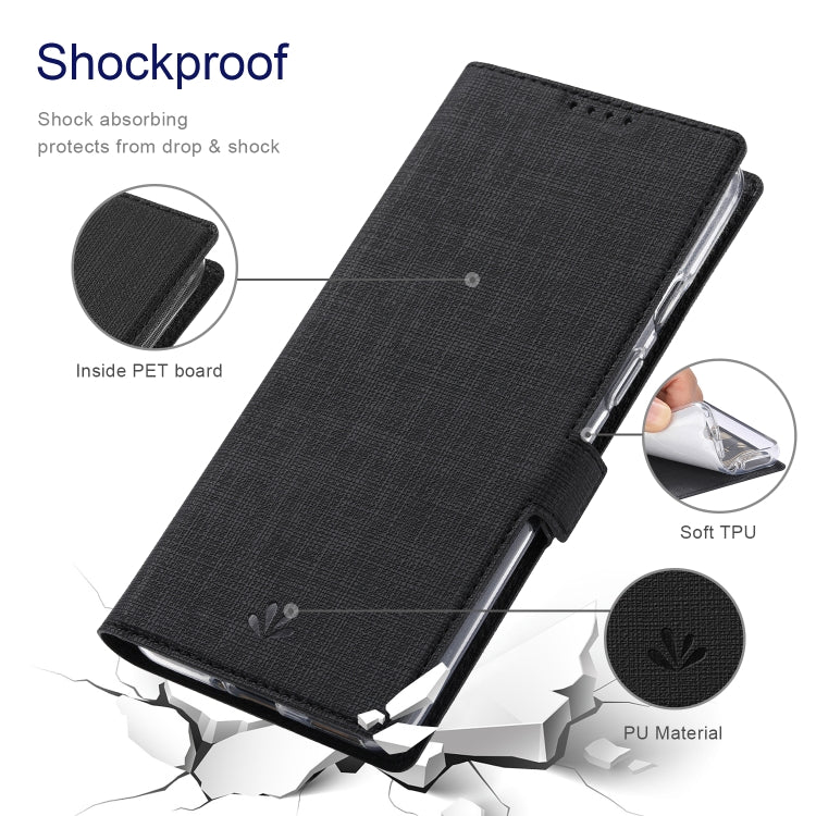 For OnePlus Nord 2 5G ViLi K Series Shockproof Magnetic Buckle Leather Phone Case(Black) by ViLi