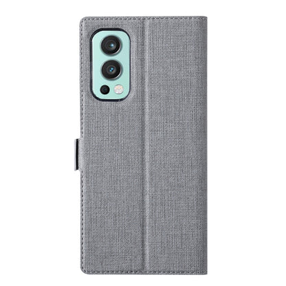 For OnePlus Nord 2 5G ViLi K Series Shockproof Magnetic Buckle Leather Phone Case(Grey) by ViLi