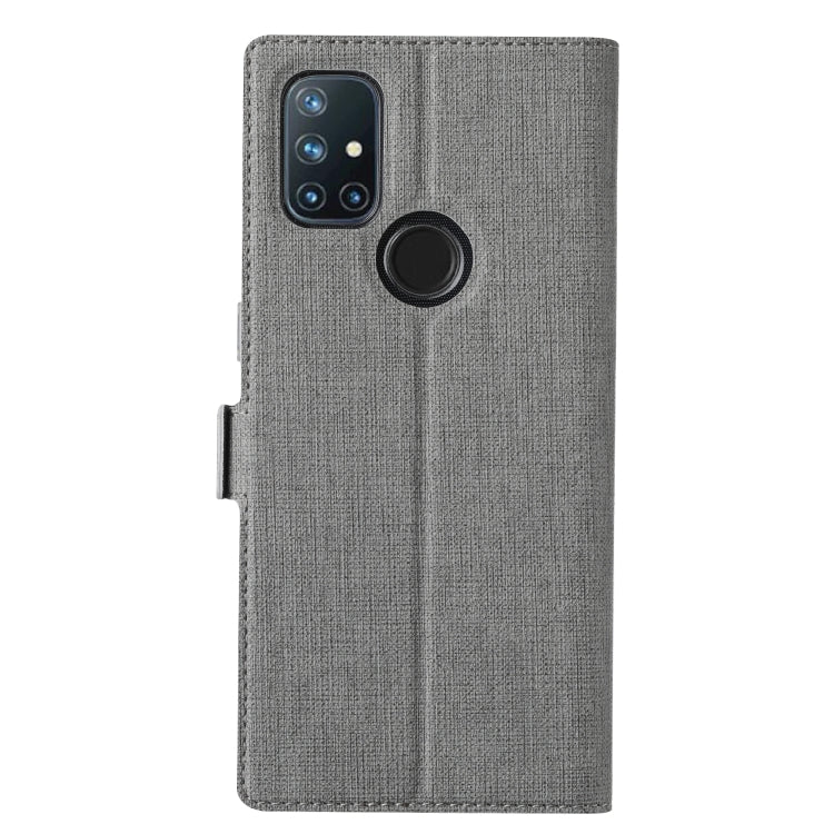 For OnePlus Nord N10 5G ViLi K Series Shockproof Magnetic Buckle Leather Phone Case(Grey) by ViLi