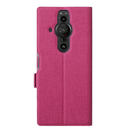 For Sony Xperia Pro-I ViLi K Series Magnetic Buckle Horizontal Flip Leather Phone Case(Rose Red) by ViLi