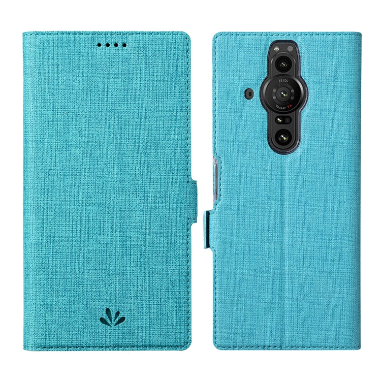 For Sony Xperia Pro-I ViLi K Series Magnetic Buckle Horizontal Flip Leather Phone Case(Blue) by ViLi