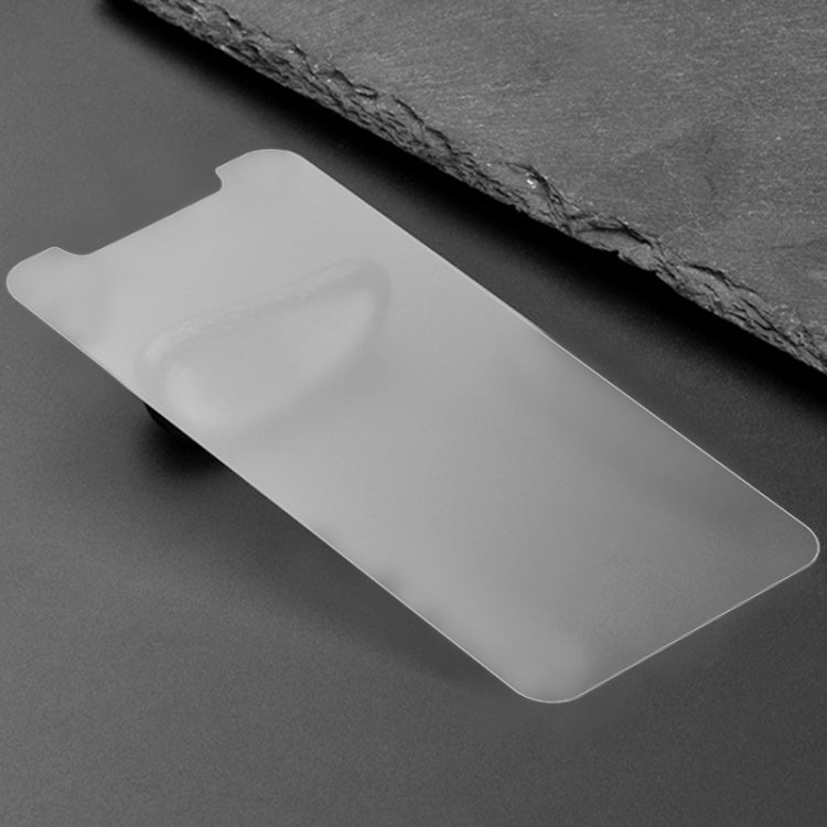 For iPhone 16e / 13 / 13 Pro Transparent Frosted Full Screen Tempered Glass Film by bashfashion