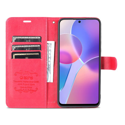 For Honor X30i AZNS Sheepskin Texture Flip Leather Phone Case(Red) by AZNS