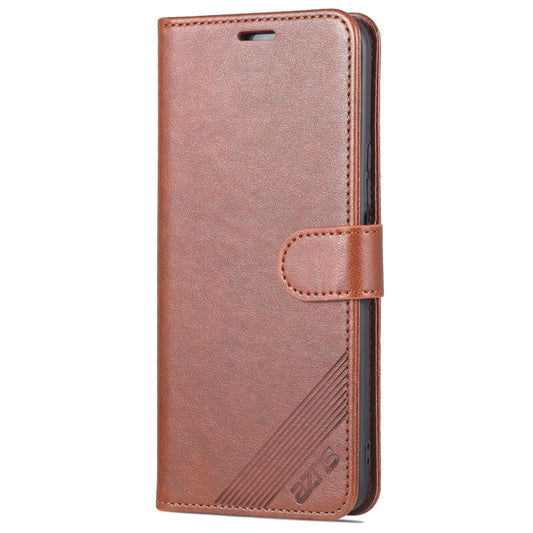 For Honor X30i AZNS Sheepskin Texture Flip Leather Phone Case(Brown) by AZNS