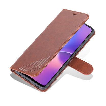 For Honor X30i AZNS Sheepskin Texture Flip Leather Phone Case(Brown) by AZNS