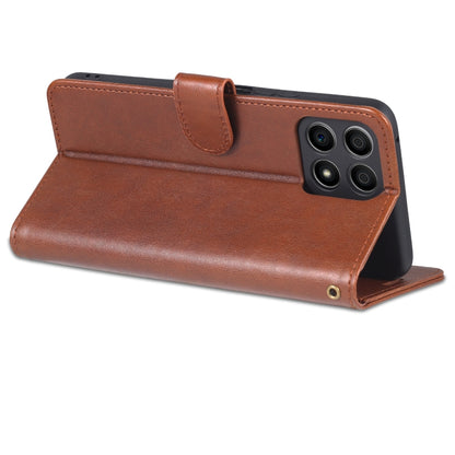 For Honor X30i AZNS Sheepskin Texture Flip Leather Phone Case(Brown) by AZNS