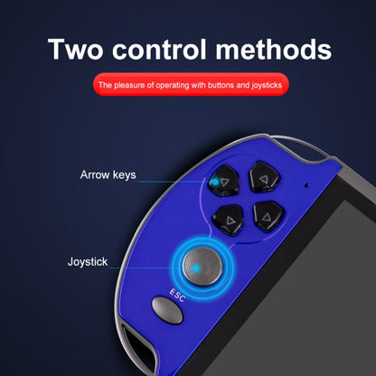 X16 6.5 inch Screen Classic Handheld Game Console with 8GB Memory(Blue+Red) by bashfashion