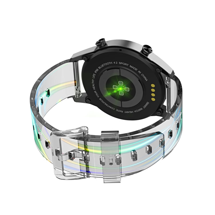 20mm Aurora Translucent Watch Band(Black) by bashfashion