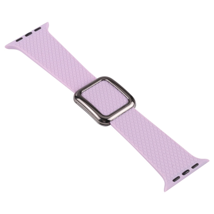 Black Buckle Silicone Watch Band For Apple Watch Ultra 49mm&Watch Ultra 2 49mm / Series 9&8&7 45mm / SE 3&SE 2&6&SE&5&4 44mm / 3&2&1 42mm(Pink Sand) by bashfashion