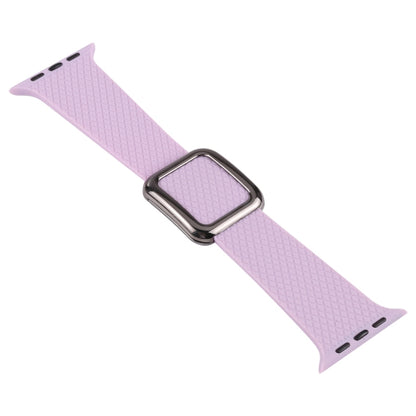 Black Buckle Silicone Watch Band For Apple Watch Ultra 49mm&Watch Ultra 2 49mm / Series 9&8&7 45mm / SE 3&SE 2&6&SE&5&4 44mm / 3&2&1 42mm(Lavender Grey) by bashfashion