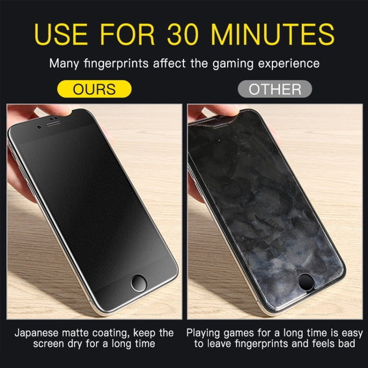 For iPhone 16e / 13 / 13 Pro AG Matte Frosted Full Cover Tempered Glass Film by bashfashion