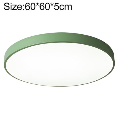 Macaron LED Round Ceiling Lamp, Stepless Dimming, Size:60cm(Green) by bashfashion