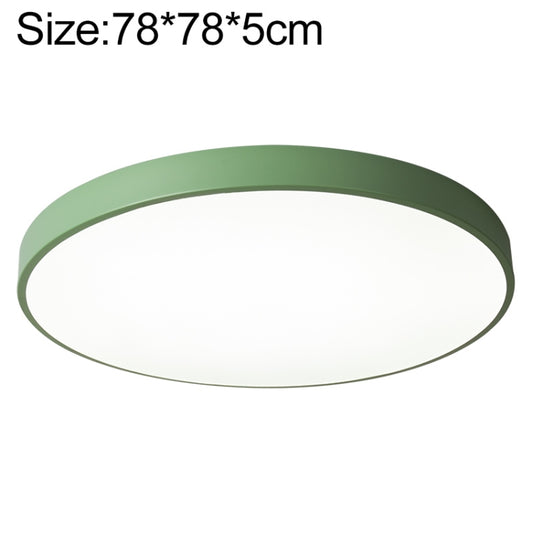 Macaron LED Round Ceiling Lamp, Stepless Dimming, Size:78cm(Green) by bashfashion