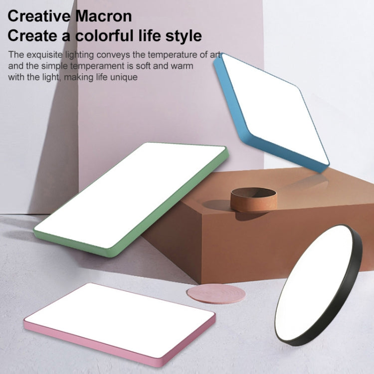 Macaron LED Round Ceiling Lamp, Stepless Dimming, Size:78cm(Grey) by bashfashion