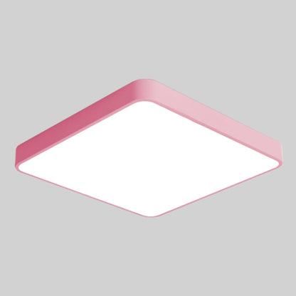 Macaron LED Square Ceiling Lamp, 3-Colors Light, Size:60cm(Pink) by bashfashion