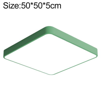 Macaron LED Square Ceiling Lamp, Stepless Dimming, Size:50cm(Green) by bashfashion