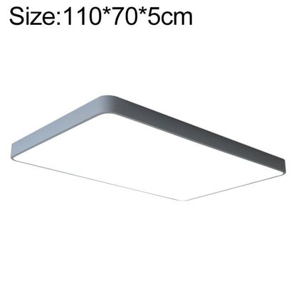 Macaron LED Rectangle Ceiling Lamp, White Light, Size:110x70cm(Grey) by bashfashion