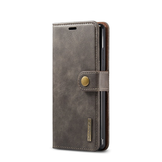 For Google Pixel 6 DG.MING Crazy Horse Texture Detachable Magnetic Leather Phone Case(Grey) by DG.MING