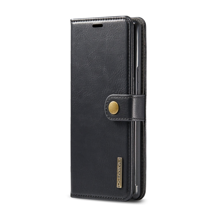 For Google Pixel 6 Pro DG.MING Crazy Horse Texture Detachable Magnetic Leather Phone Case(Black) by DG.MING