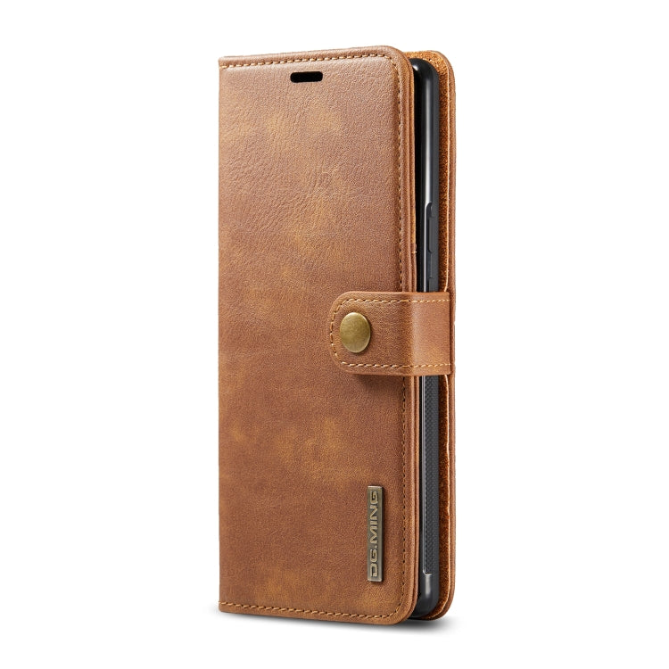 For Google Pixel 6 Pro DG.MING Crazy Horse Texture Detachable Magnetic Leather Phone Case(Brown) by DG.MING