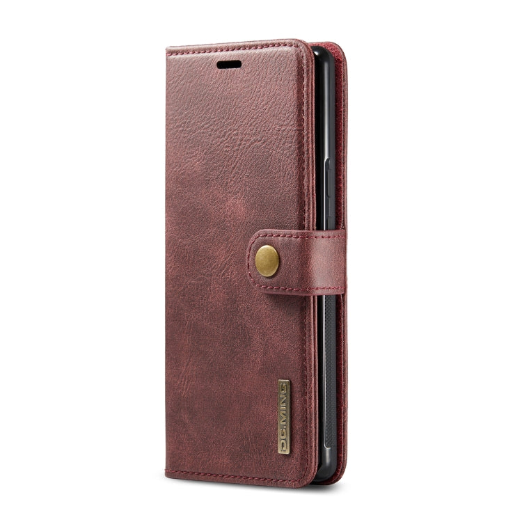 For Google Pixel 6 Pro DG.MING Crazy Horse Texture Detachable Magnetic Leather Phone Case(Red) by DG.MING