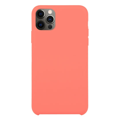 For iPhone 12 Pro Max Solid Silicone Phone Case(Peach Red) by bashfashion