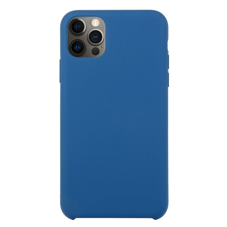 For iPhone 12 Pro Max Solid Silicone Phone Case(Cobalt Blue) by bashfashion