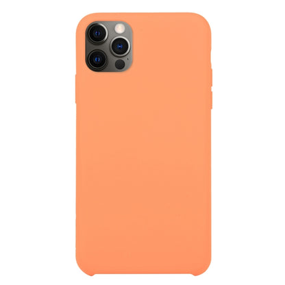 For iPhone 12 Pro Max Solid Silicone Phone Case(Apricot Orange) by bashfashion