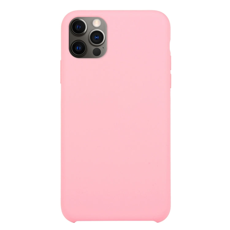 For iPhone 12 Pro Max Solid Silicone Phone Case(Rose Pink) by bashfashion