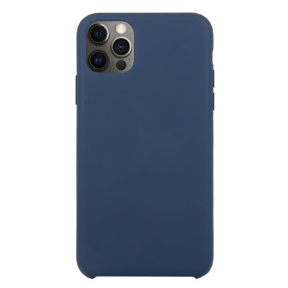 For iPhone 12 Pro Max Solid Silicone Phone Case(Midnight Blue) by bashfashion