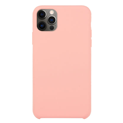 For iPhone 12 Pro Max Solid Silicone Phone Case(Pink) by bashfashion