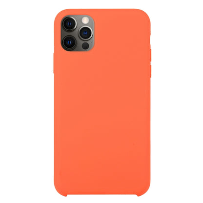 For iPhone 12 Pro Max Solid Silicone Phone Case(Orange) by bashfashion