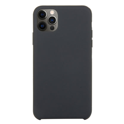 For iPhone 12 Pro Max Solid Silicone Phone Case(Ash) by bashfashion