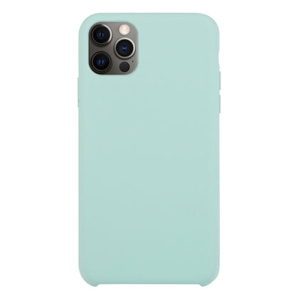 For iPhone 12 Pro Max Solid Silicone Phone Case(Emerald Green) by bashfashion