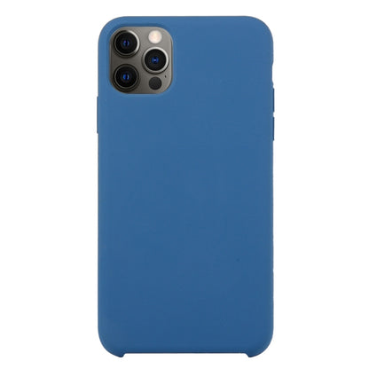 For iPhone 12 Pro Max Solid Silicone Phone Case(Sea Blue) by bashfashion