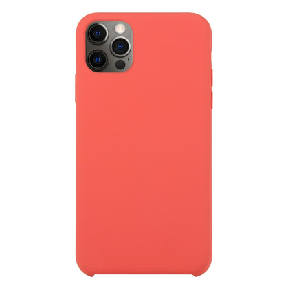 For iPhone 12 Pro Max Solid Silicone Phone Case(Camellia Red) by bashfashion