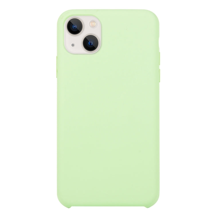 For iPhone 13 Solid Silicone Phone Case(Mint Green) by bashfashion