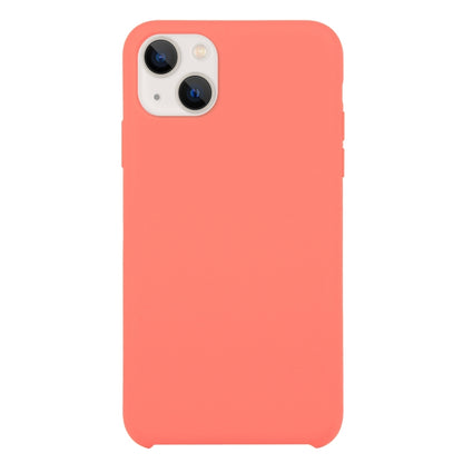 For iPhone 13 Solid Silicone Phone Case(Peach Red) by bashfashion