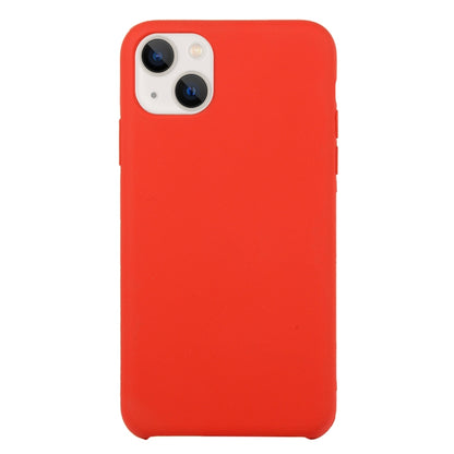 For iPhone 13 Solid Silicone Phone Case(China Red) by bashfashion