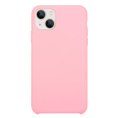 For iPhone 13 Solid Silicone Phone Case(Rose Pink) by bashfashion