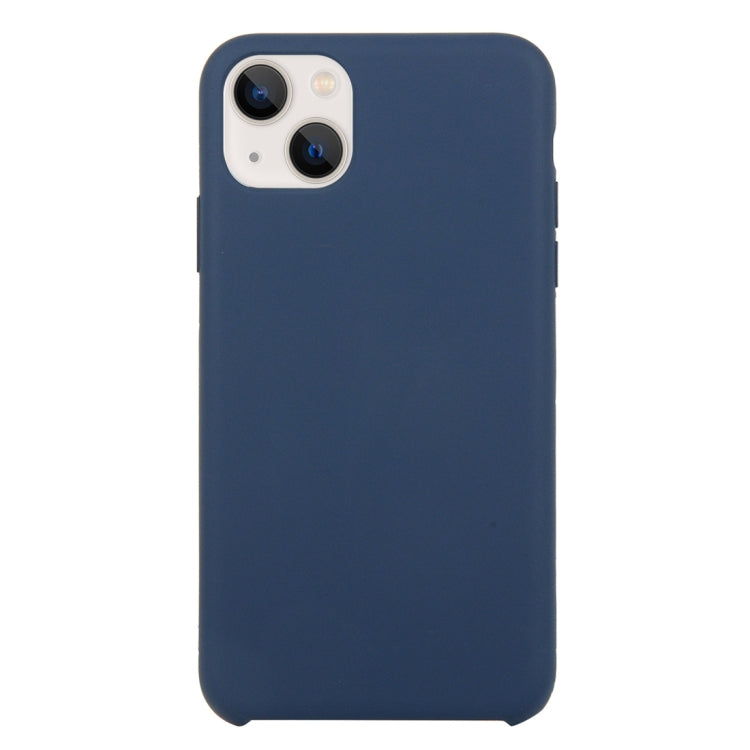 For iPhone 13 Solid Silicone Phone Case(Midnight Blue) by bashfashion