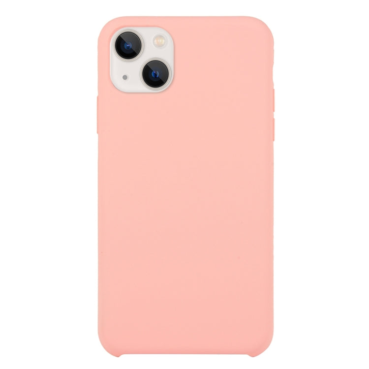 For iPhone 13 Solid Silicone Phone Case(Pink) by bashfashion