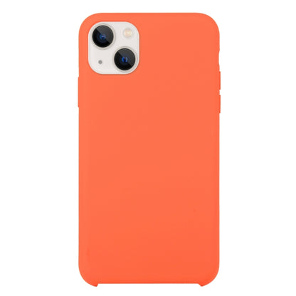 For iPhone 13 Solid Silicone Phone Case(Orange) by bashfashion