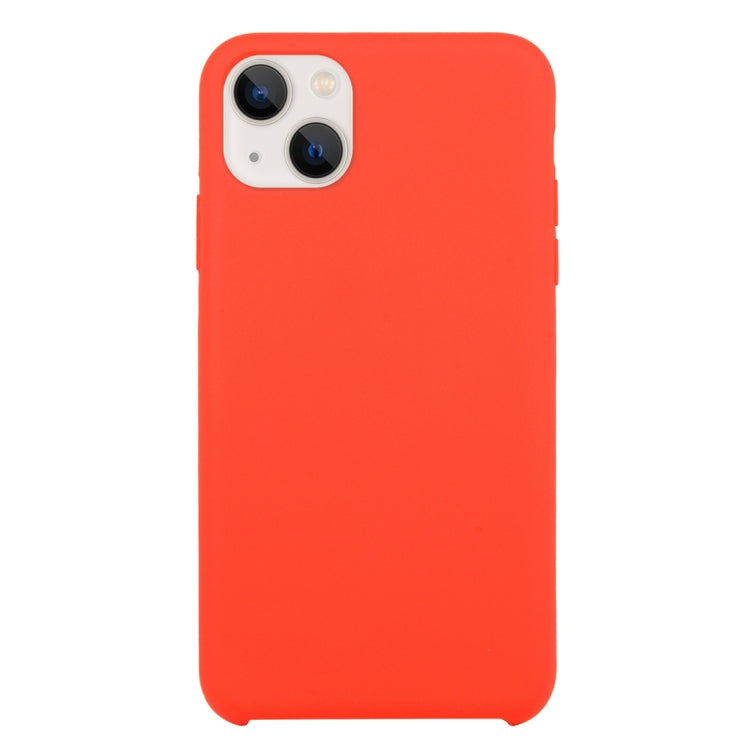 For iPhone 13 Solid Silicone Phone Case(Red) by bashfashion