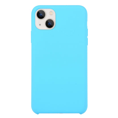 For iPhone 13 Solid Silicone Phone Case(Sky Blue) by bashfashion