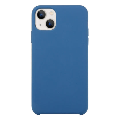 For iPhone 13 Solid Silicone Phone Case(Sea Blue) by bashfashion