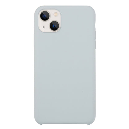 For iPhone 13 Solid Silicone Phone Case(Blue Grey) by bashfashion