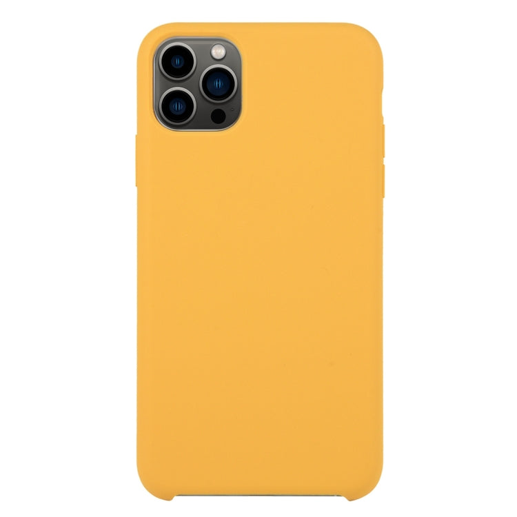 For iPhone 13 Pro Solid Silicone Phone Case (Gold) by bashfashion