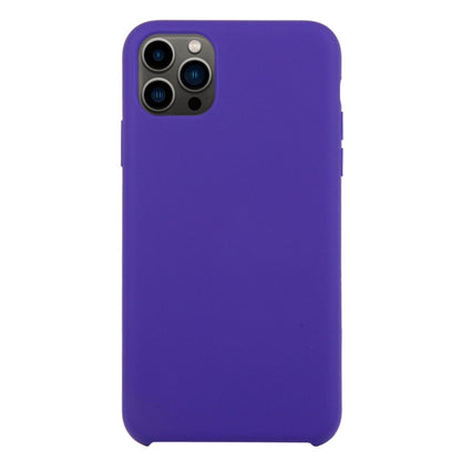 For iPhone 13 Pro Solid Silicone Phone Case (Deep Purple) by bashfashion