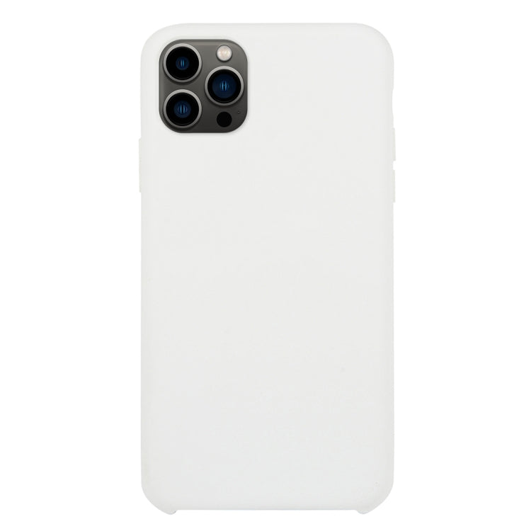 For iPhone 13 Pro Solid Silicone Phone Case (White) by bashfashion